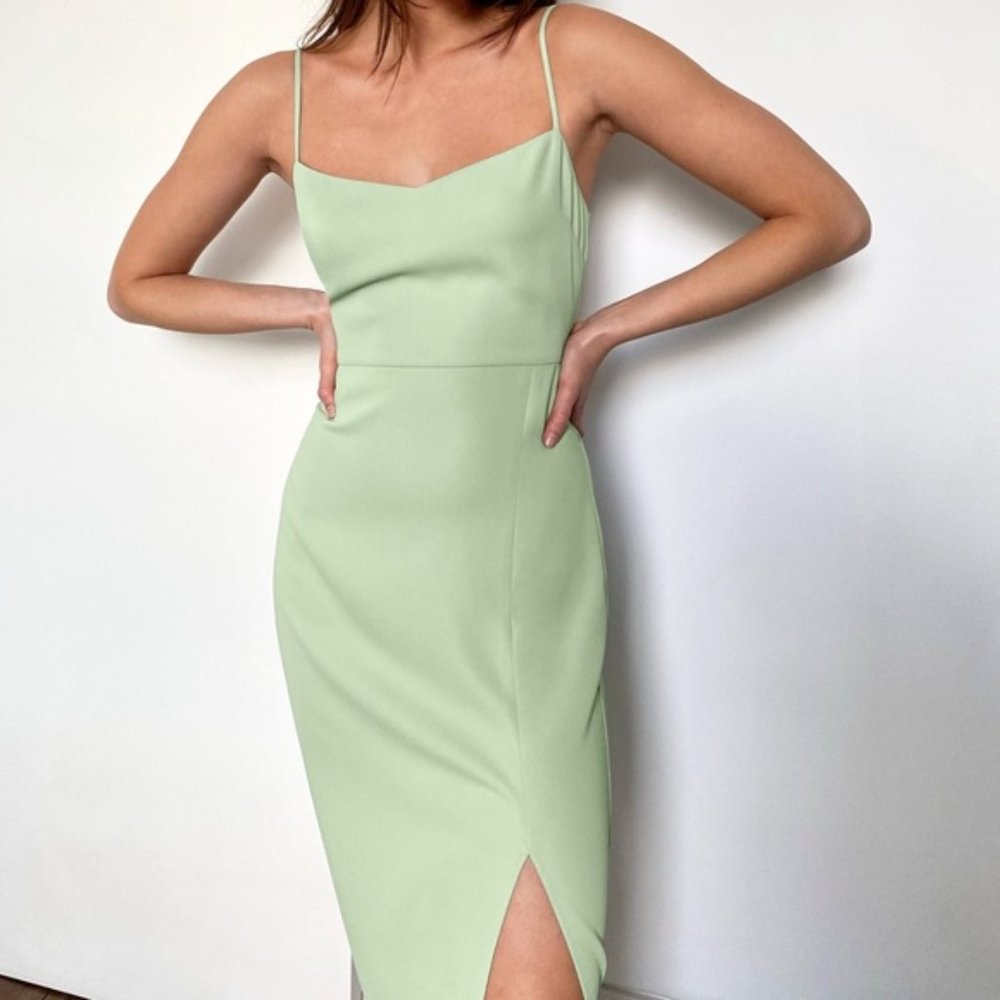 Babaton Serena Dress Sage/Green
